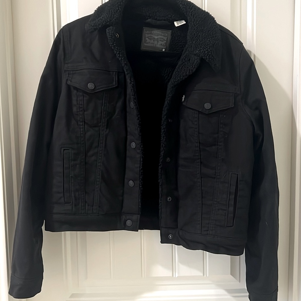 Black Levi’s ORIGINAL SHERPA TRUCKER JACKET